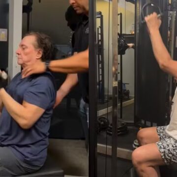Fábio Jr. engata rotina fitness na academia e recebe cantada: ‘Vem ser meu personal’