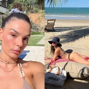 Isis Valverde abre álbum de fotos e mostra bastidores em família, viagem e rotina