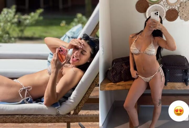 Key Alves posa de biquíni em Trancoso 5 meses após ser mãe