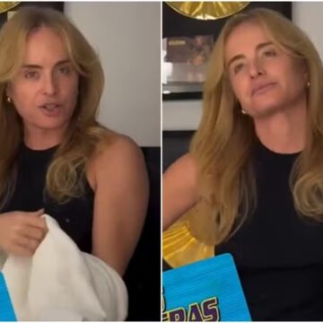 Angélica provoca Luciano Huck após ser filmada pelo marido: ‘Você é blogueiro, eu não sou’