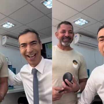 César Tralli revela nome composto e explica motivo de preferir ser chamado de ‘Césinha’