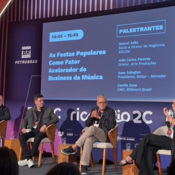 Isaac Edington apresenta modelo de grandes eventos durante painel no Rio2C 2026