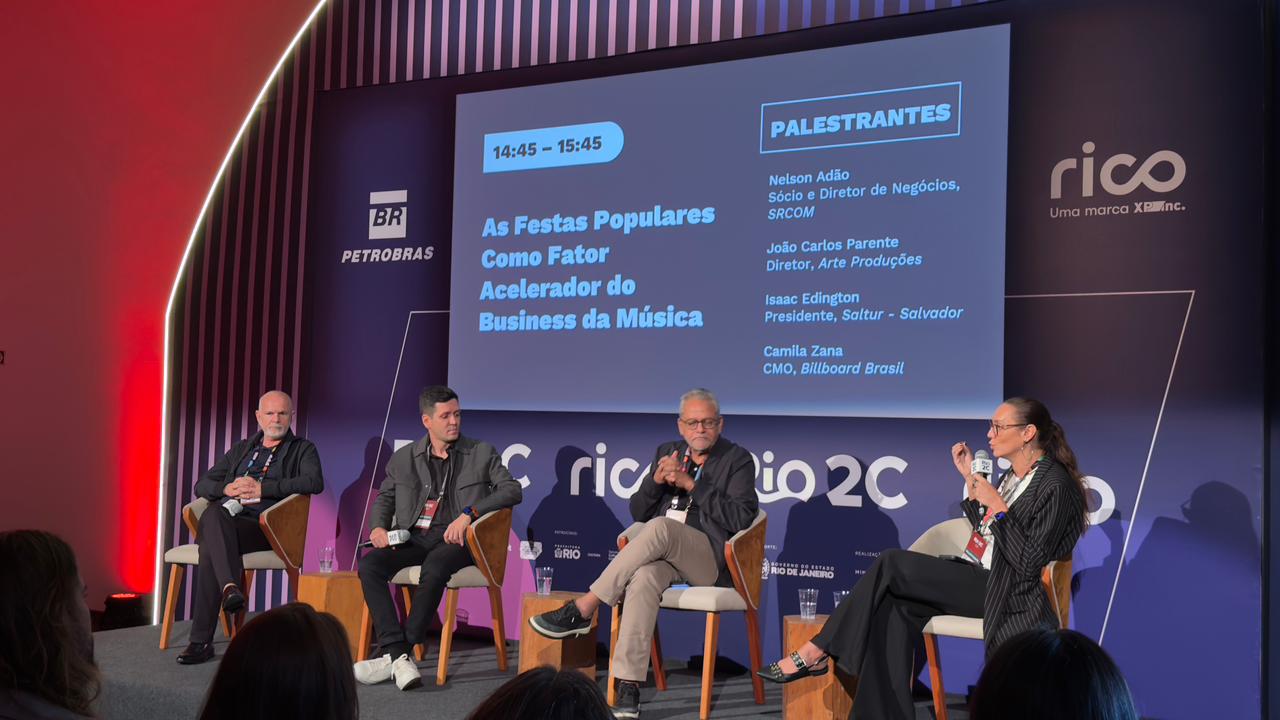 Isaac Edington apresenta modelo de grandes eventos durante painel no Rio2C 2026