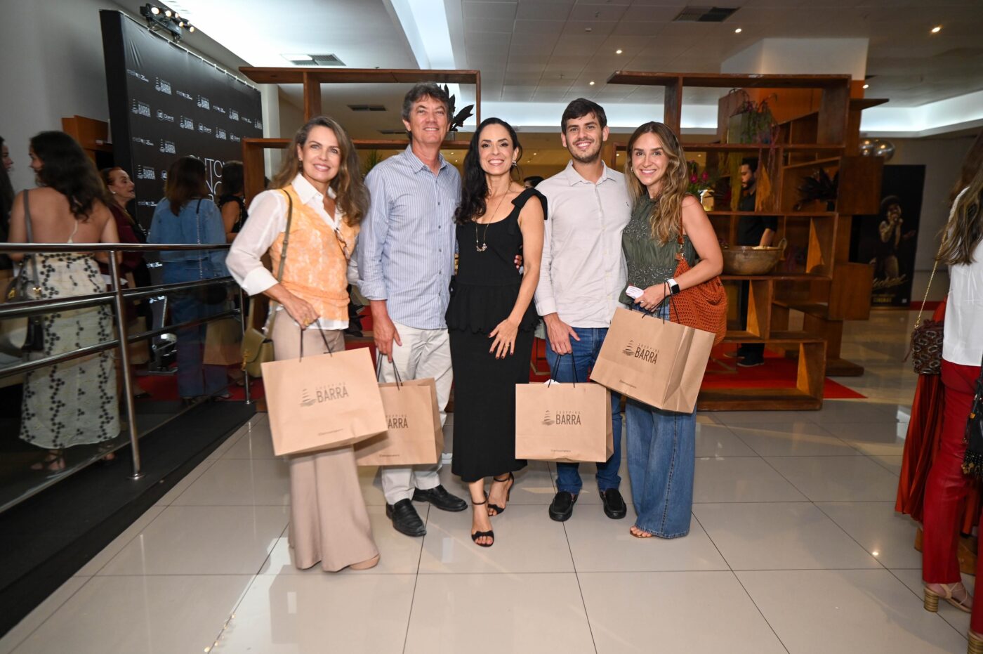 Ana Elisa, Euvaldo Luz, Karina Brito, Euvaldo Filho e Daniela Neves
