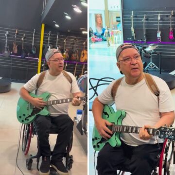 Herbert Vianna surpreende fãs com ‘pocket show’ improvisado em shopping de Salvador