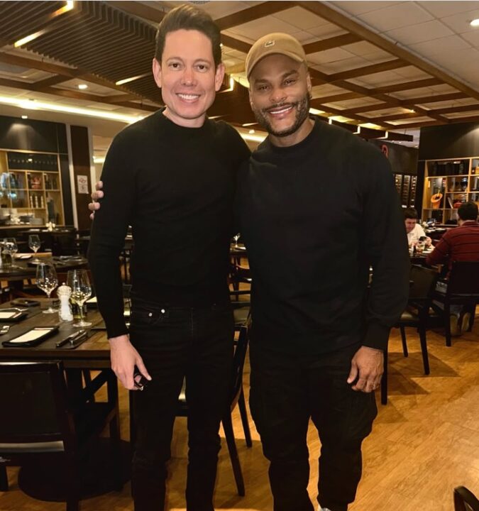 Tony Salles encontra Bispo Bruno Leonardo em São Paulo: “Meu amigo”
