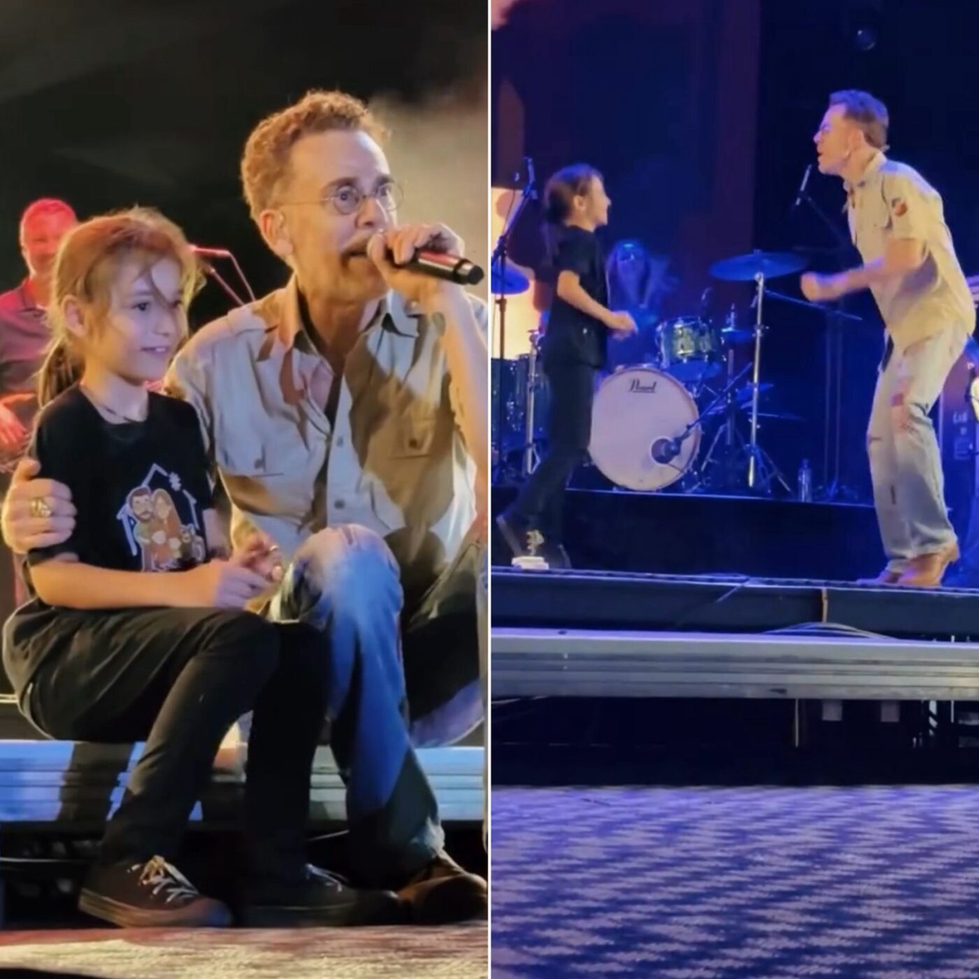 Nando Reis canta e dança com fã mirim em show na Bahia; veja vídeo
