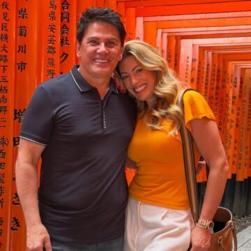Elaine Mickely abre álbum de fotos de viagem ao Japão com Cesar Filho: ‘Grandioso’