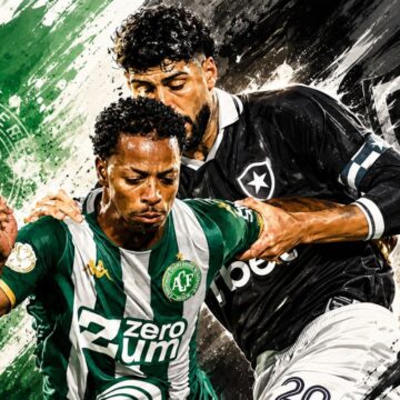 Botafogo cai para a Chapecoense por 2 a 0 e dá adeus à Copa do Brasil na Arena Condá