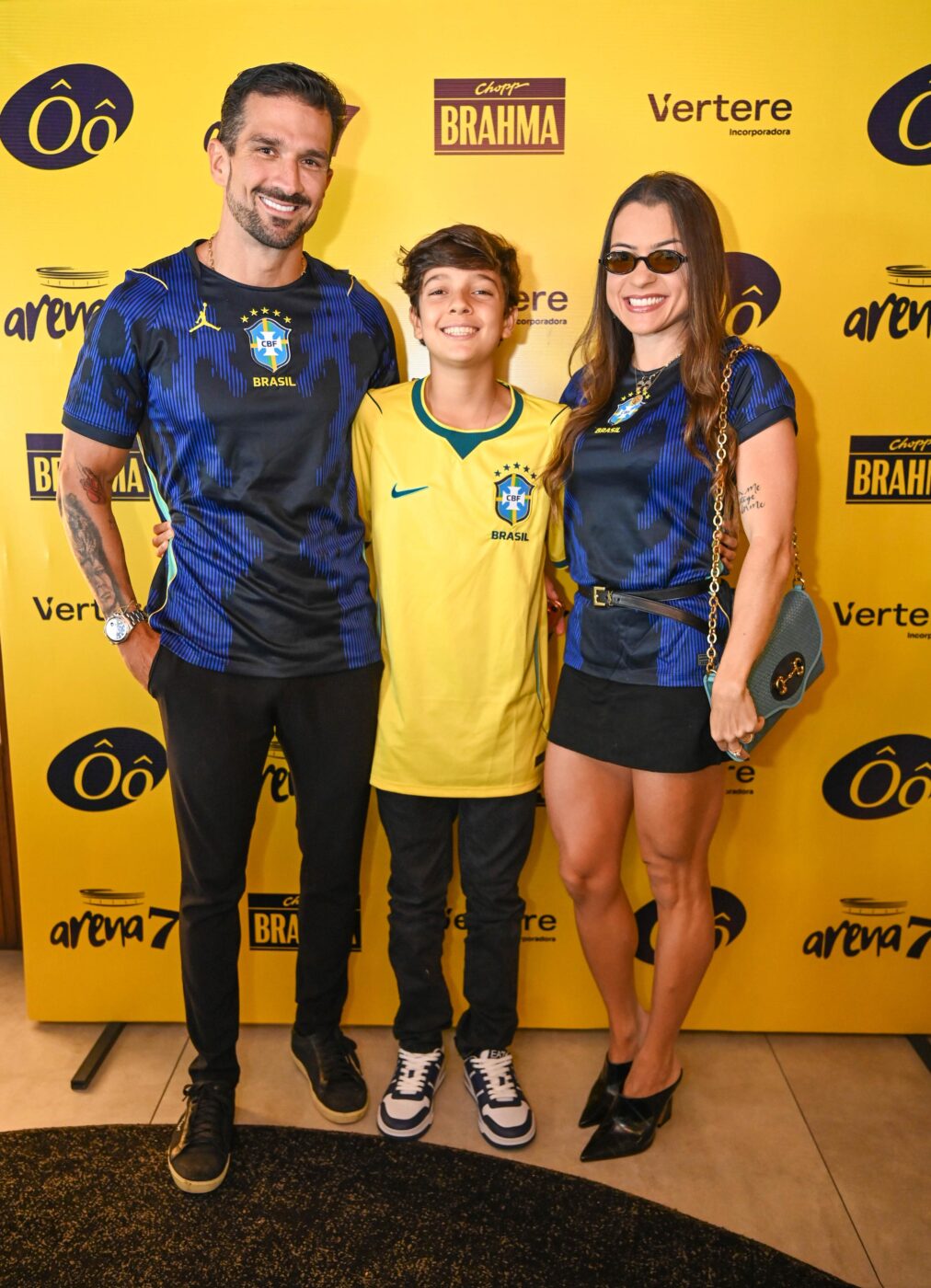 Mário, Gabriel e Gabriela Saback