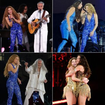 Show de Shakira em Copacabana tem participações de Anitta, Caetano, Bethânia e Ivete