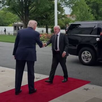 Trump recebe Lula na Casa Branca para reunião bilateral em Washington
