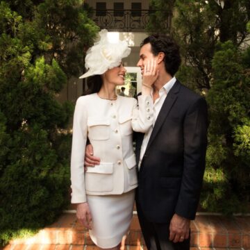 Elisa Zarzur e Alexandre Negrão oficializam união civil em São Paulo; veja fotos