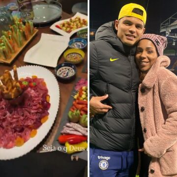 Esposa de Thiago Silva prepara festa para convocação da Copa, mas zagueiro fica de fora