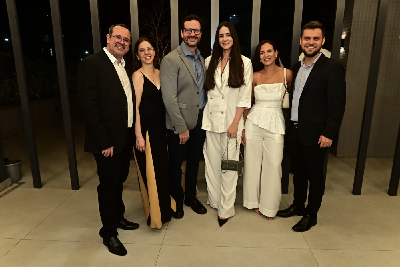 Allan, Fernanda Cunha, Marcelo, Lorena Ferreira, Clara Fernandes e Flávio Carballo