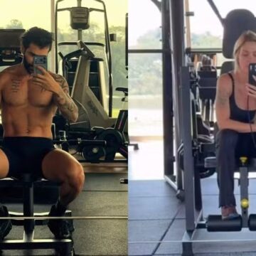 Gusttavo Lima exibe shape trincado e ganha reação bem-humorada de Andressa Suita