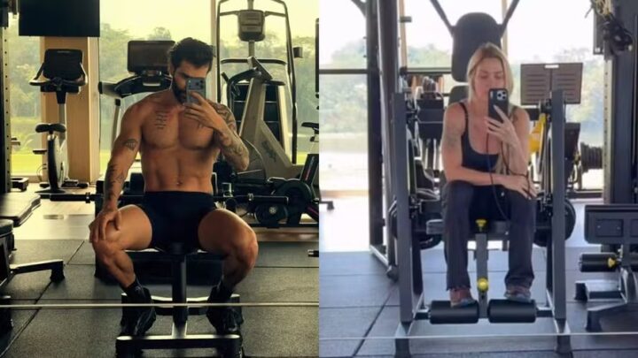 Gusttavo Lima exibe shape trincado e ganha reação bem-humorada de Andressa Suita