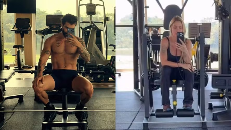 Gusttavo Lima exibe shape trincado e ganha reação bem-humorada de Andressa Suita