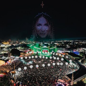 Alok faz homenagem a Marília Mendonça com show de drones em Goiânia