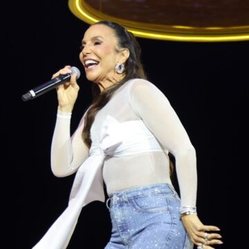 Ivete Sangalo reúne famosos em show no Rio com turnê ‘Clareou’