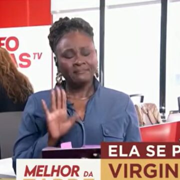 Repórter da Band chora ao vivo após assistir vídeo de Virginia com macaco: ‘Racismo mata’