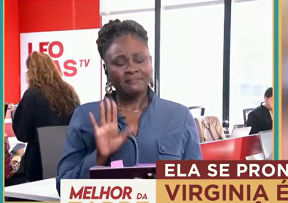 Repórter da Band chora ao vivo após assistir vídeo de Virginia com macaco: ‘Racismo mata’