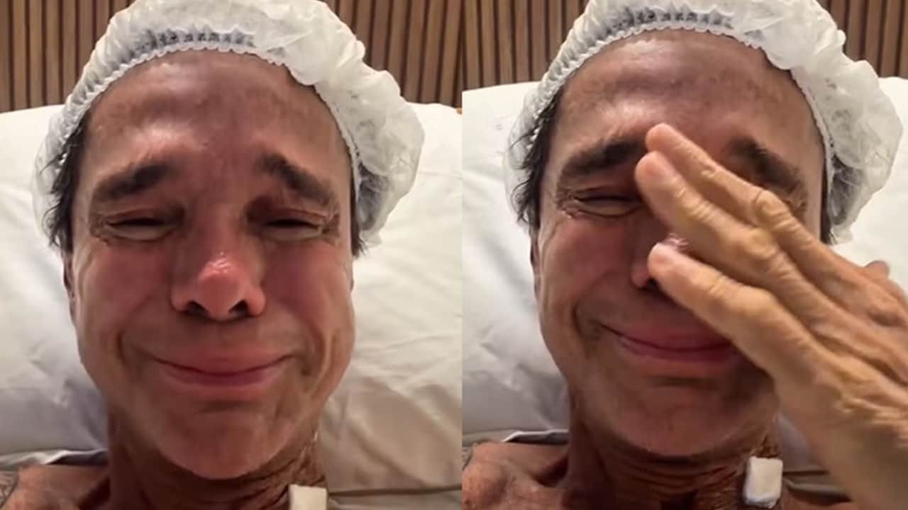 Netinho chora ao falar sobre tratamento contra linfoma: “Não confunda com tristeza”