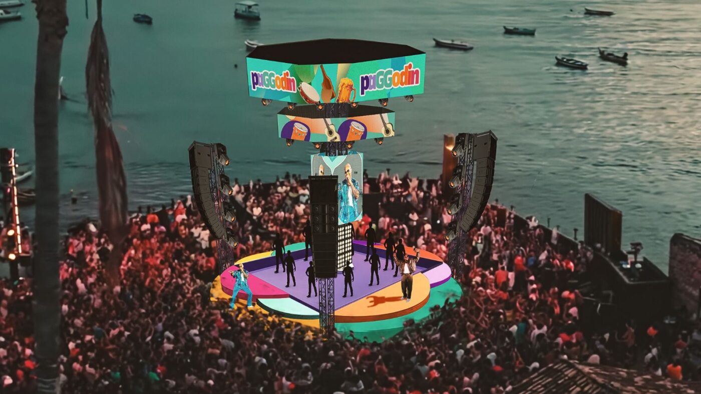 Léo Santana divulga palco do PaGGodin no MAM-BA; veja imagens