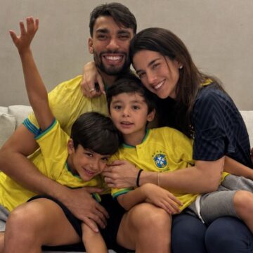 Duda Fournier comemora convocação de Paquetá e foto com filhos encanta web; veja post