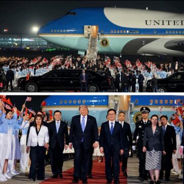 Trump chega à China para encontro com Xi Jinping