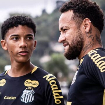 Robinho Jr. admite tapa e diz que seguirá no Santos ao lado de Neymar