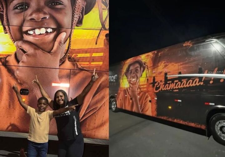 Vaqueirinho se emociona ao ganhar primeiro ônibus para turnê de São João; veja vídeo