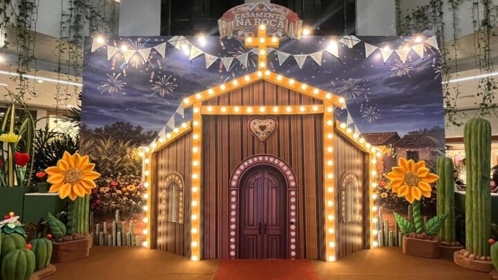Shopping em Salvador lança decoração junina inspirada em casamento na roça e terá programação de forró