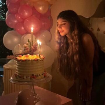 Filha de Grazi Massafera e Cauã Reymond comemora 14 anos com festa intimista