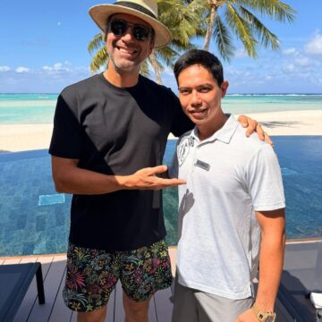 Após fim do BBB 26, Tadeu Schmidt viaja para hotel de luxo que pertenceu a Marlon Brando; saiba onde fica