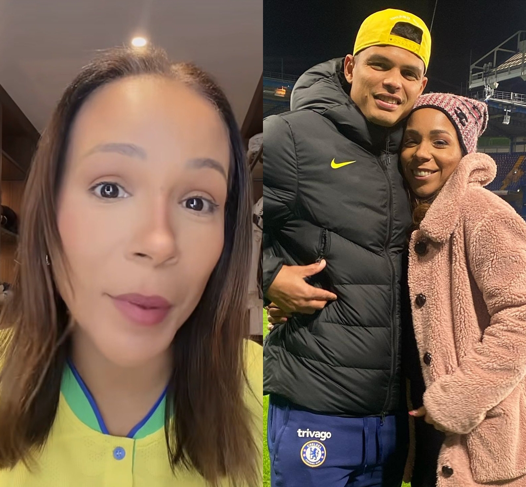 Reação da esposa de Thiago Silva viraliza após jogador ficar de fora da Copa