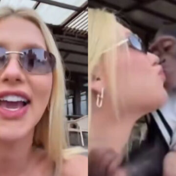 Virginia se pronuncia sobre vídeo beijando macaco: ‘A intenção jamais…’