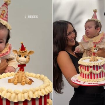 Rafa Kalimann e Nattan celebram quatro meses da filha Zuza com festinha especial; veja fotos