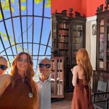 Marina Ruy Barbosa se emociona em passeio histórico na casa do tataravô Ruy Barbosa