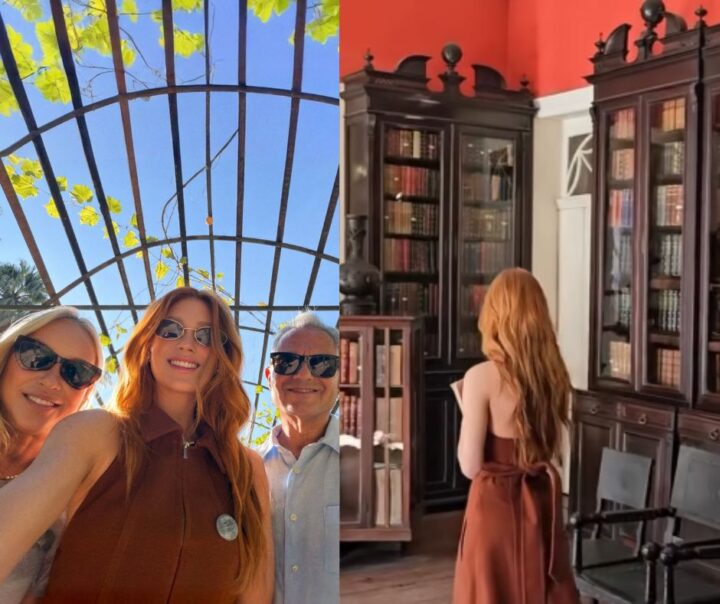 Marina Ruy Barbosa se emociona em passeio histórico na casa do tataravô Ruy Barbosa