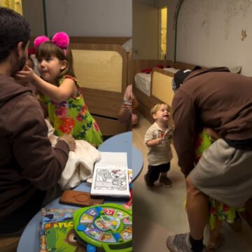 Com Virginia nos EUA, Zé Felipe mostra chegada em casa e reencontro com filhos após show