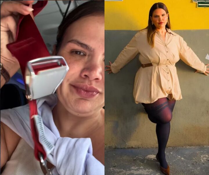 Após perder 100 kg, Thais Carla relembra medo de pedir cinto extensor em avião: ‘Sempre me doeu’