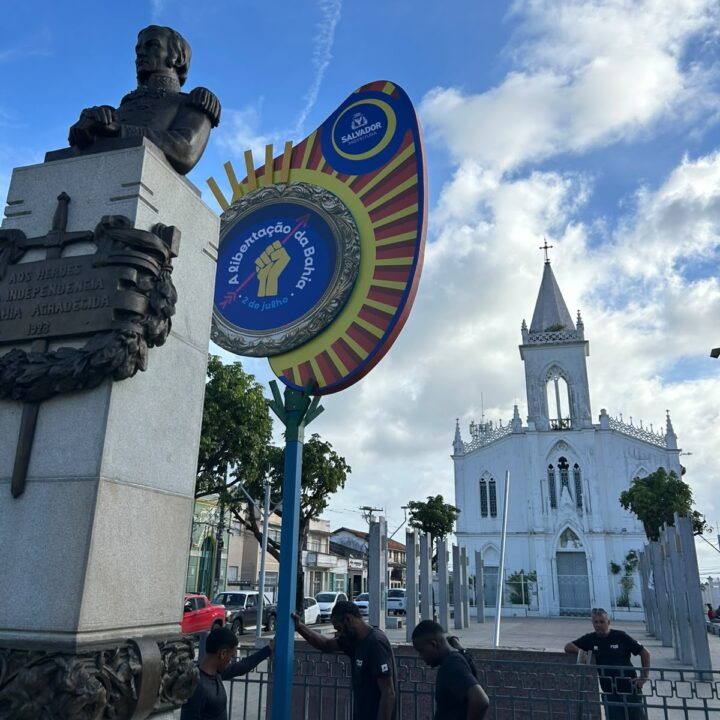 Salvador entra no clima do 2 de Julho e ganha decoração especial para celebrar a Independência da Bahia