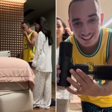 Ary Mirelle presenteia João Gomes com microfone de luxo avaliado em mais de R$ 76 mil