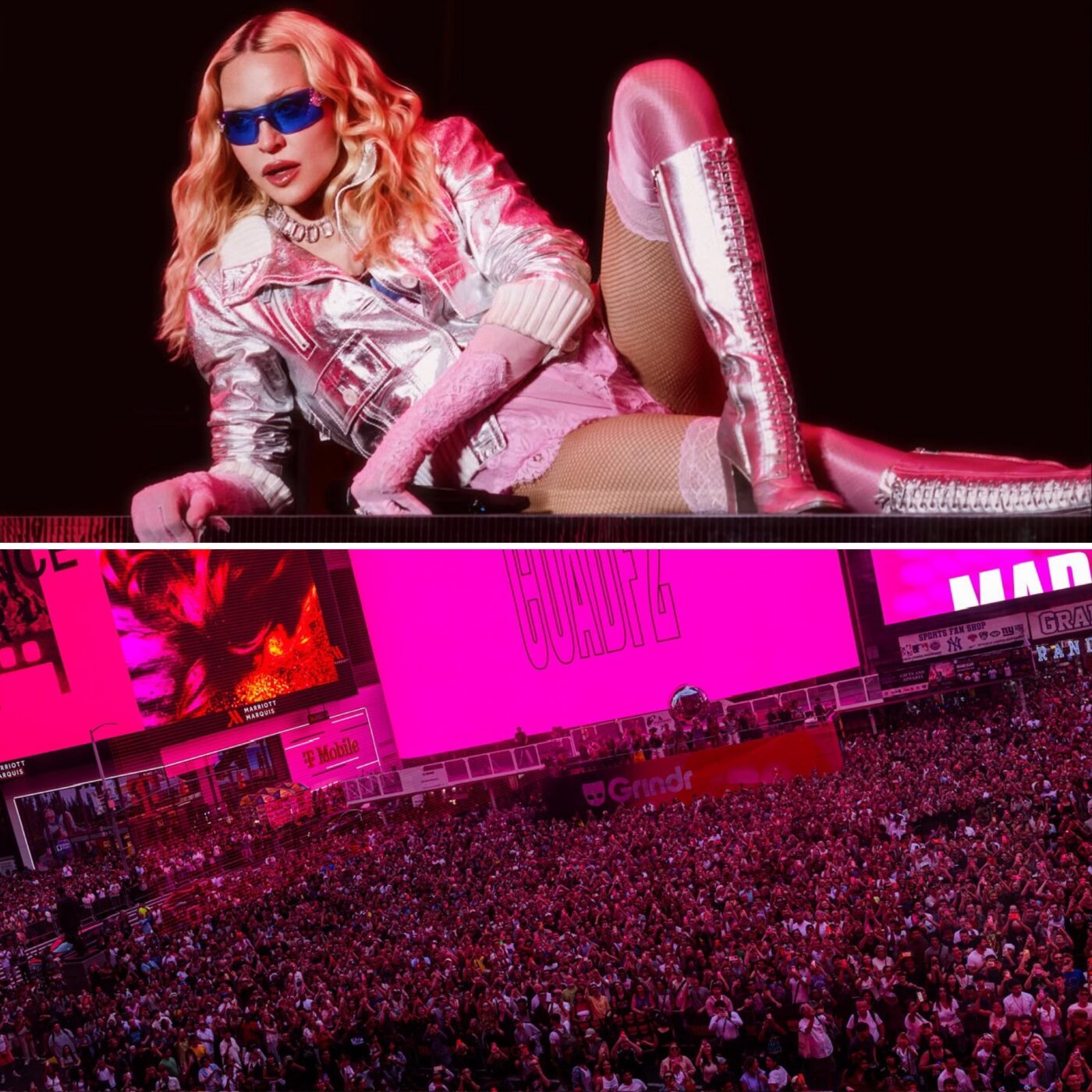 Madonna lota Times Square com show surpresa; assista