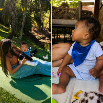 Carol Peixinho curte momentos especiais com o filho Bento na Bahia; veja