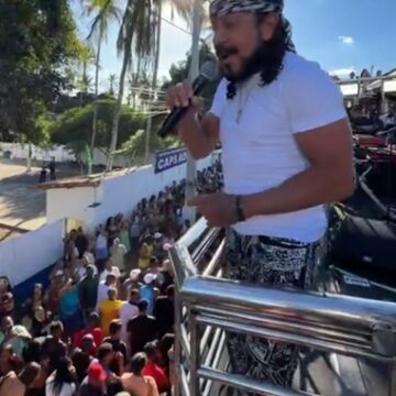 Bell Marques mantém maratona de São João e leva multidão às ruas de Serrinha; veja vídeo