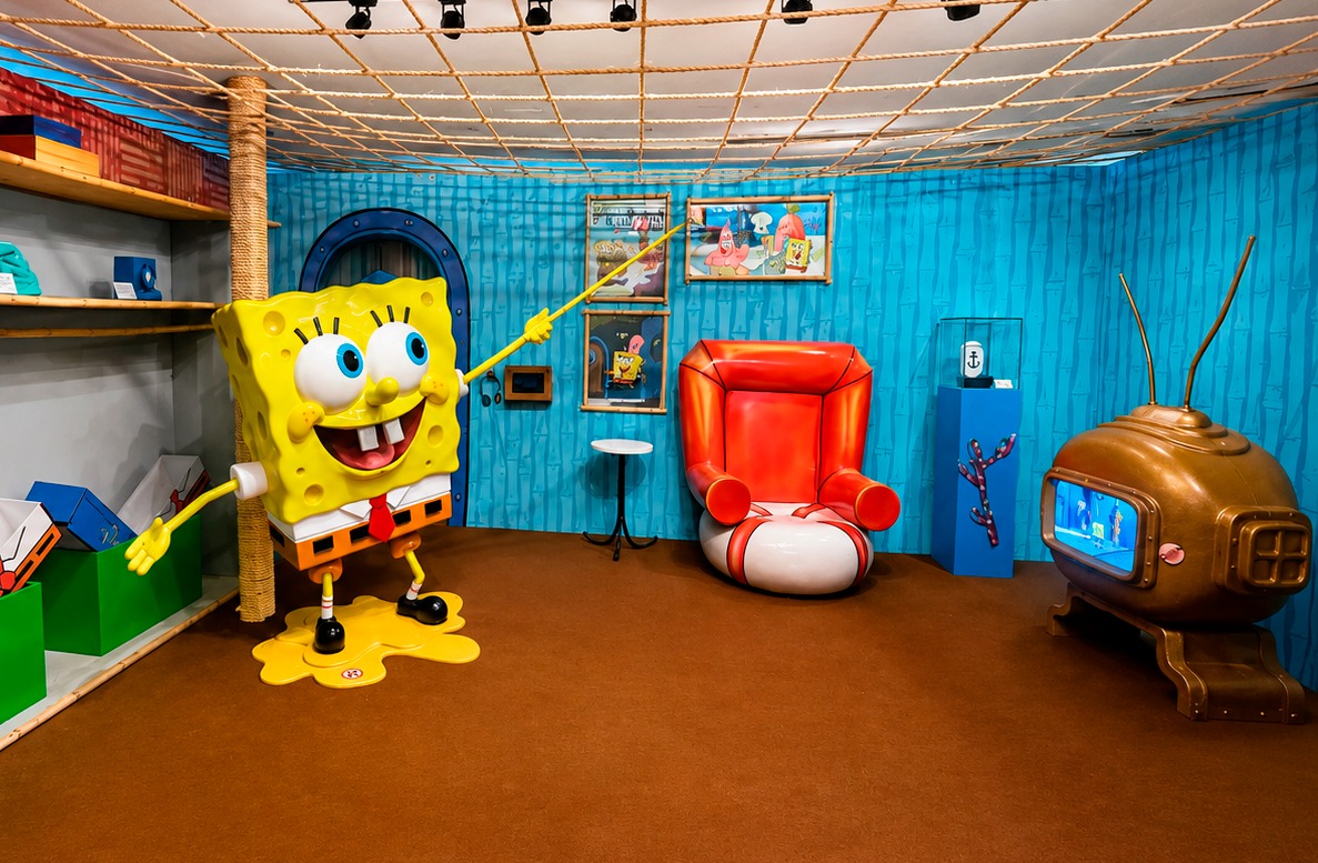 Exposição imersiva de Bob Esponja chega ao Salvador Shopping em julho