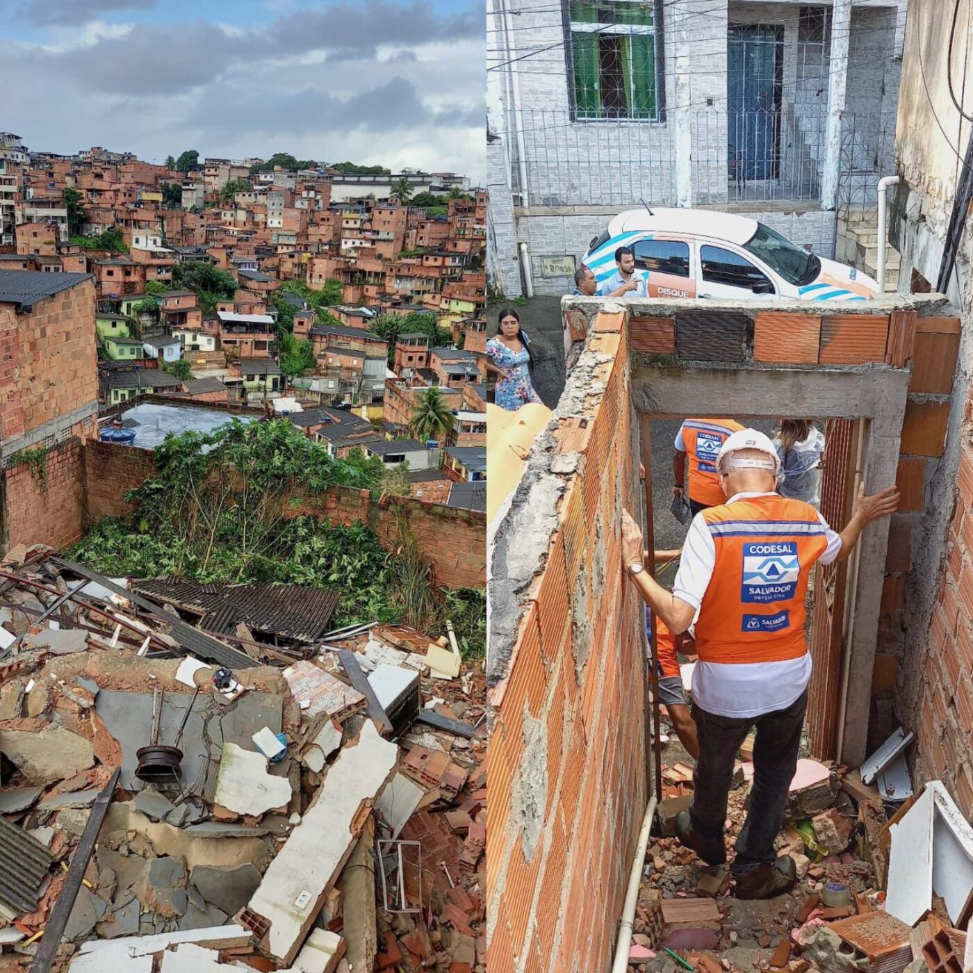 Criança fica ferida após desabamento de imóvel em Salvador