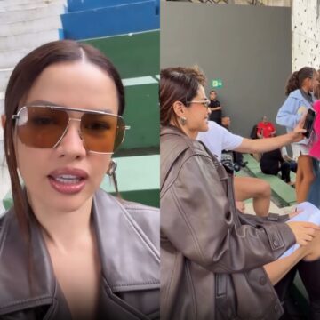 Juliette ensaia para show e faz fotos com fãs na Concha Acústica, em Salvador